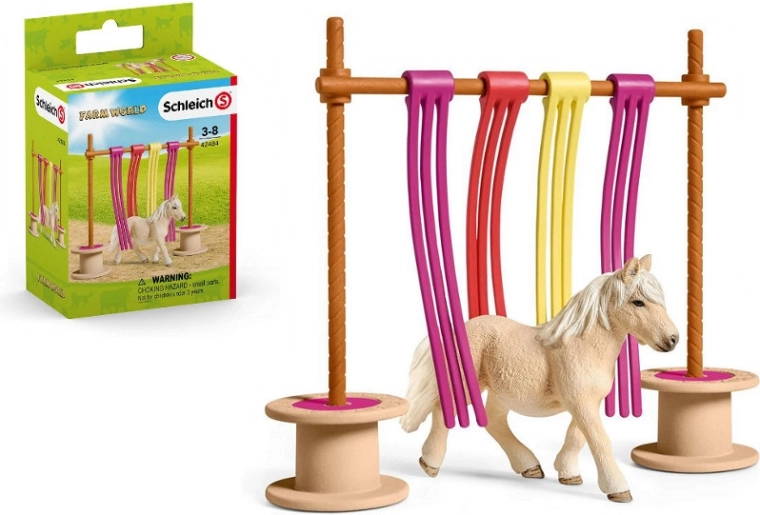Σετ Schleich άλογο με εμπόδια και αυτοκόλλητα