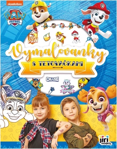 Βιβλίο ζωγραφικής Paw Patrol με παιδικά τατουάζ - 1 τεμάχιο