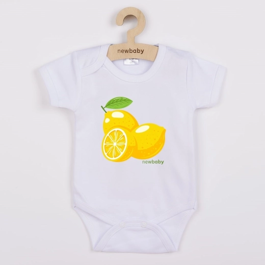 New Baby παιδικό κορμάκι με στάμπα Lemon, κοντό μανίκι, μέγεθος 80 (9–12 μηνών)