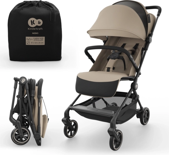 Αθλητικό καρότσι Kinderkraft NEBO – Μπεζ (0098)