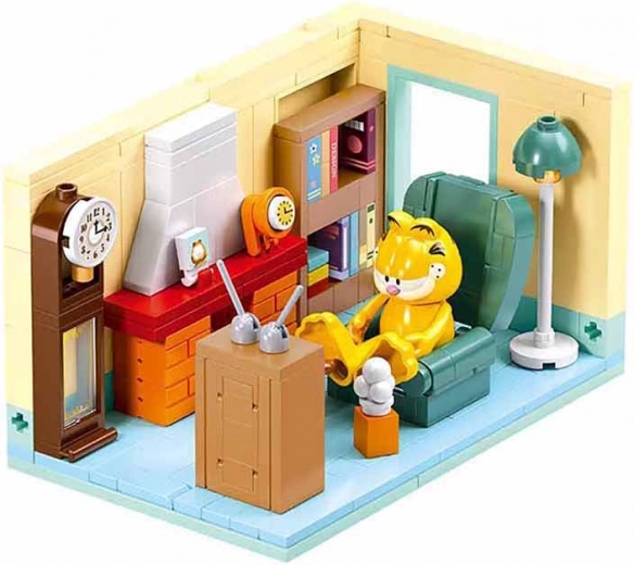 Sluban Garfield στο σαλόνι σετ κατασκευής