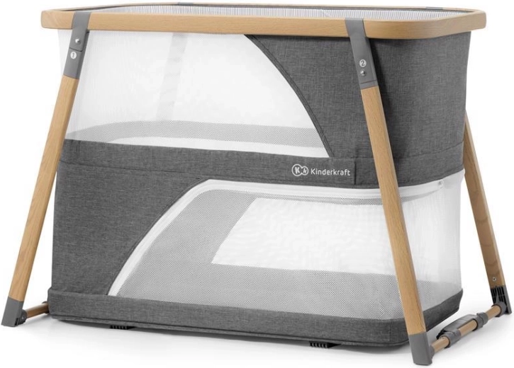 Kinderkraft κρεβατάκι 4σε1 Sofi, γκρι