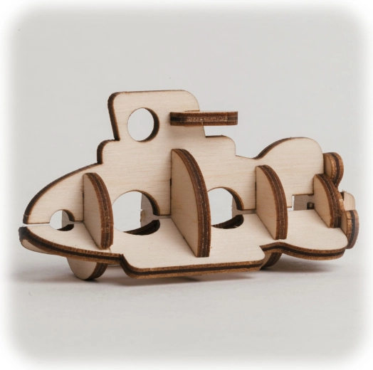 CuteWood ξύλινο 3D παζλ Υποβρύχιο