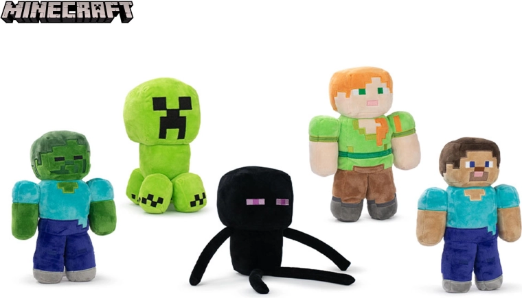 Λούτρινη φιγούρα Minecraft 30 cm (5 παραλλαγές), από τη γέννηση