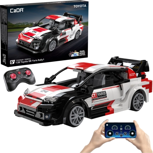 CaDA Toyota GR Yaris Rally1 RC κατασκευαστικό σετ – αγωνιστικό αυτοκίνητο με τηλεχειρισμό, 330 κομμάτια