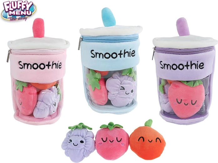 Λούτρινο ποτήρι smoothie με φρούτα Fluffy Menu 25 cm