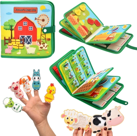 2Kids Toys αισθητηριακό busy βιβλίο φάρμα