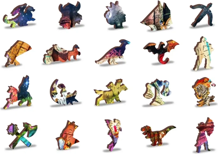 Μοναδικά ξύλινα κομμάτια με φανταστικά σχήματα