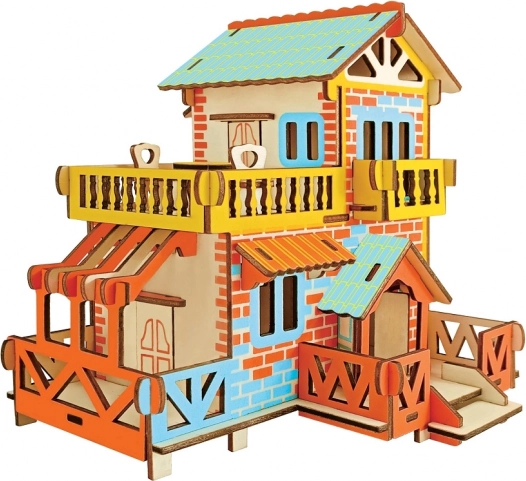 Woodcraft ξύλινο 3D παζλ αγροτική καλύβα