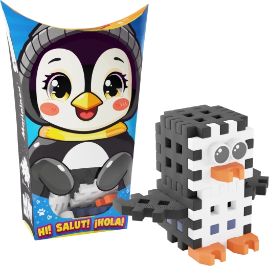 Σετ κατασκευών Mini Waffle Pocket Pets πιγκουίνος