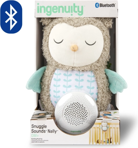 Ingenuity λούτρινη μουσική κουκουβάγια Nally με Bluetooth για μωρά