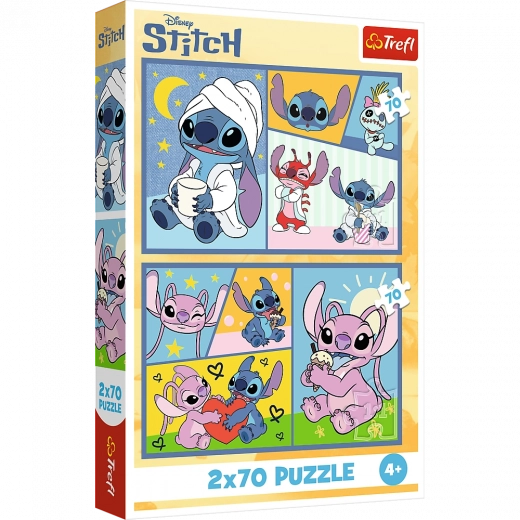 Παζλ 2x70 - Disney Lilo και Stitch - Χωρίς βαρεμάρα με τον Stitch