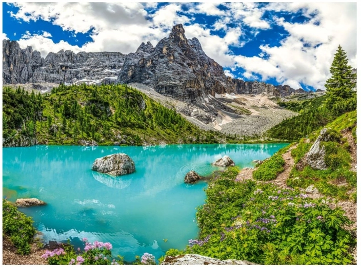 Παζλ Λίμνη Sorapis, Άλπεις, Ιταλία 2000 κομμάτια CASTORLAND
