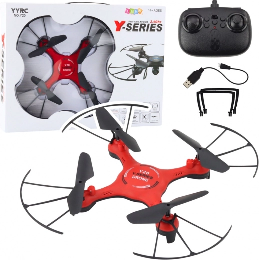 Drone με LED εφέ (κόκκινο)