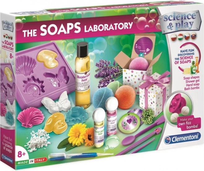 Clementoni Science & Play εργαστήριο για την παρασκευή σαπουνιών και καλλυντικών μπάνιου