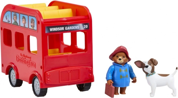 Σετ παιχνιδιού Paddington με κόκκινο λεωφορείο