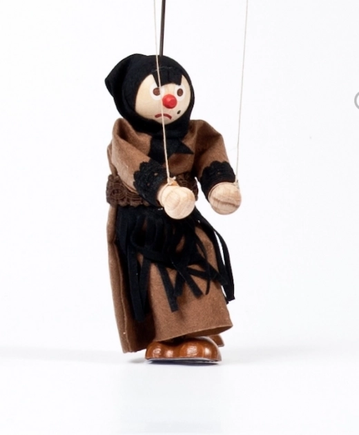 Gerlich ξύλινη μαριονέτα Ježibaba Dorota 12 cm