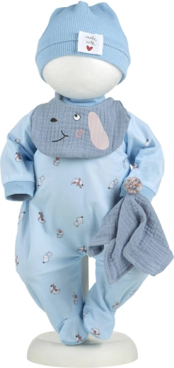 Ρούχα για κούκλα μωρό Llorens New Born 40–42 cm με μαξιλαράκι - 4 τεμ.