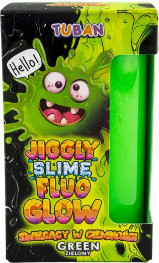Tuban Jiggly Slime Fluo Glow πράσινο που φωσφορίζει στο σκοτάδι 430 g