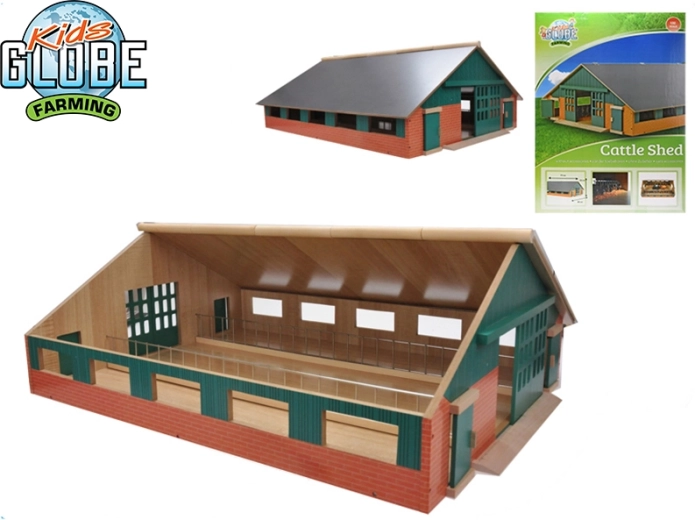 Kids Globe Farming ξύλινη φάρμα για άλογα 1:32
