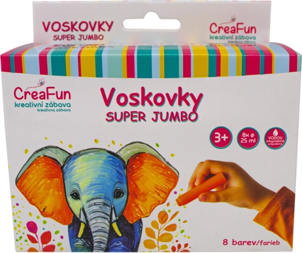 Κηρομπογιές Super Jumbo 8 χρώματα SPARKYS