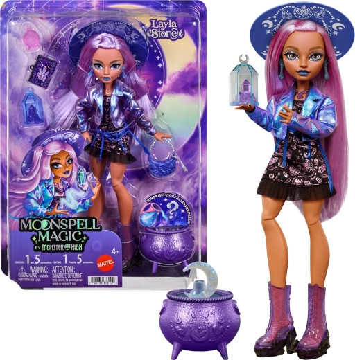 Monster High Moonspell High Layla Stone – μοντέρνα κούκλα 26 cm με αξεσουάρ