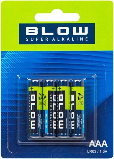 BLOW σούπερ αλκαλικές μπαταρίες AAA (LR3) 4 τεμ.