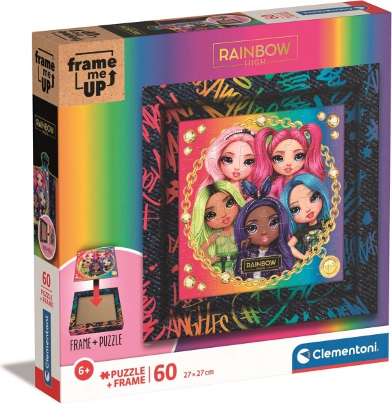Παζλ Clementoni Frame Me Up: Rainbow High 60 κομμάτια