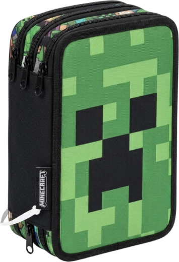 Τρίχωρος κασετίνα με εξοπλισμό Minecraft Creeper
