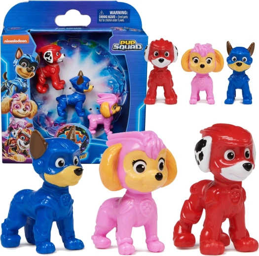 PAW Patrol: Η Μεγάλη Ταινία – σετ 3 φιγούρων Chase, Skye και Marshall - 3 τεμ.