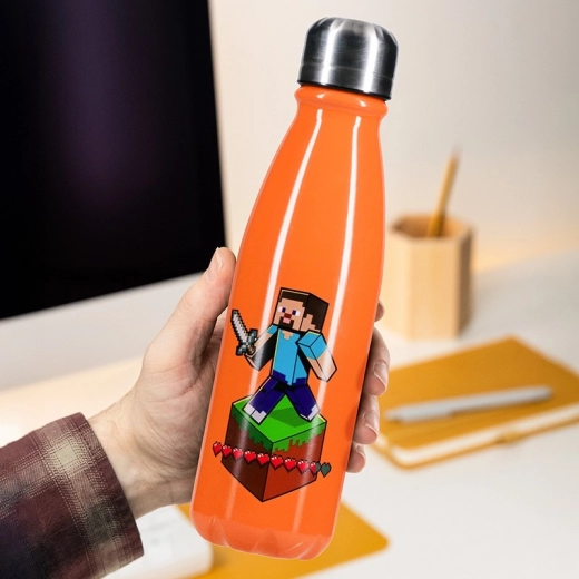 Ανοξείδωτο μπουκάλι Minecraft 600 ml