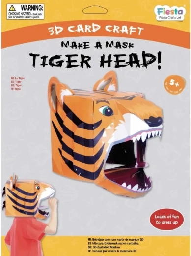 Δημιουργικό σετ 3D μάσκα Τίγρης Fiesta Crafts