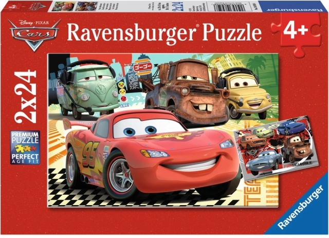 Παζλ Ravensburger Αυτοκίνητα 2 – ταξίδι στην Ευρώπη, 2×24 κομμάτια