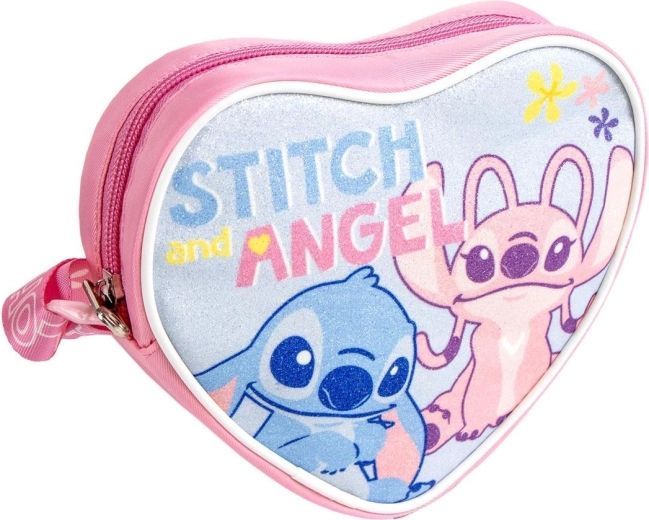 Παιδική τσάντα Disney Stitch σε σχήμα καρδιάς χιαστί στον ώμο