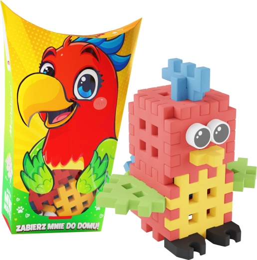 Κατασκευαστικό σετ Mini Waffle Pocket Pets – παπαγάλος