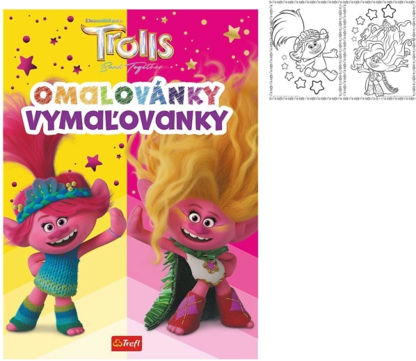βιβλίο ζωγραφικής Trolls 20 × 27,5 cm
