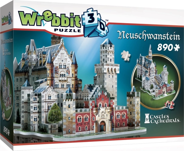 WREBBIT 3D παζλ κάστρο Neuschwanstein – 890 κομμάτια