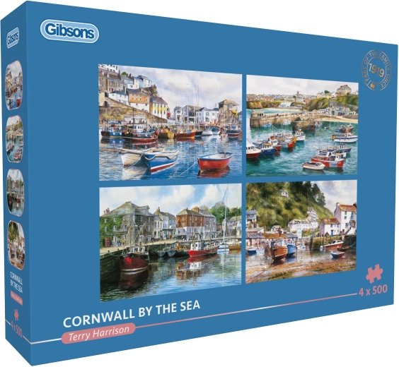 Παζλ GIBSONS Cornwall δίπλα στη θάλασσα – 4×500 κομμάτια