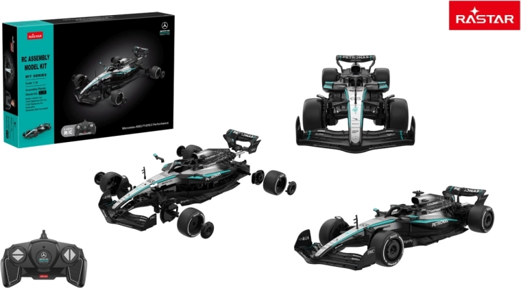 Rastar RC αυτοκίνητο Mercedes-AMG F1 W16 E Performance κιτ κατασκευής 1:16 μαύρο - 1 τεμάχιο