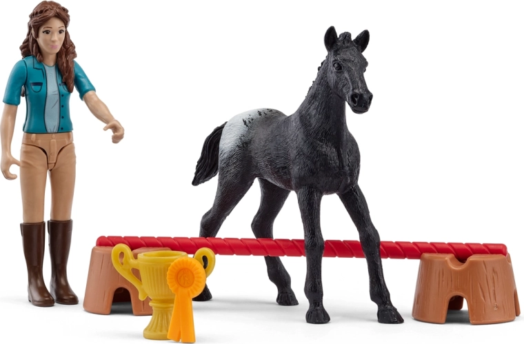 Schleich pocket set νίκη στο τουρνουά με τη Λίσα και το πουλαράκι Flocke - 1 τεμάχιο