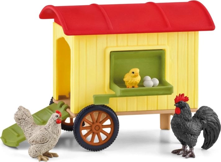 Schleich Farm World κινητό κοτέτσι