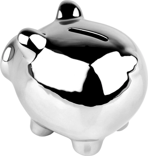 Καθρεφτιστό, γυαλιστερό ασημί φινίρισμα