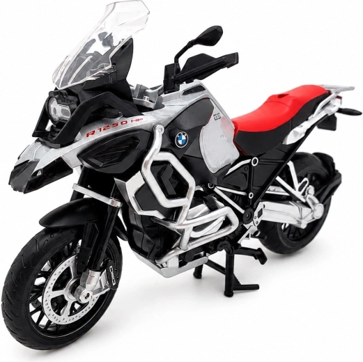 Μοντέλο μοτοσικλέτας MSZ BMW R1250GS Adventure ασημί 1:12 - 1 τεμάχιο