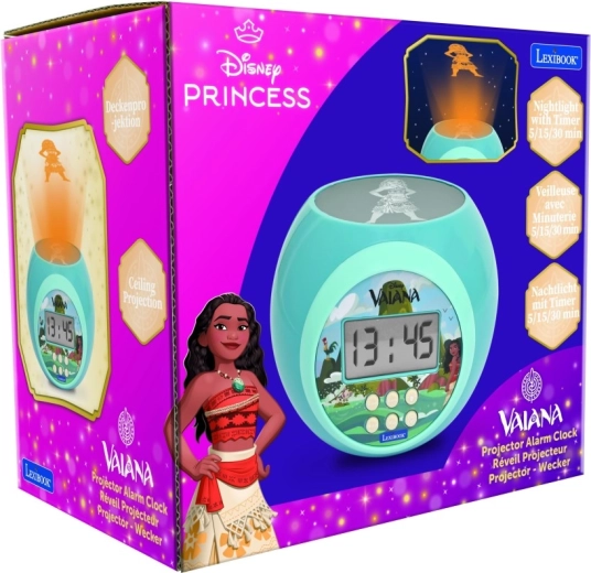 Παιδικό ξυπνητήρι με προβολέα DISNEY VAIANA από τη Lexibook
