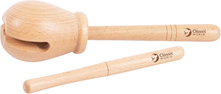 Ξύλινο ρυθμικό woodblock CLASSIC WORLD EDU