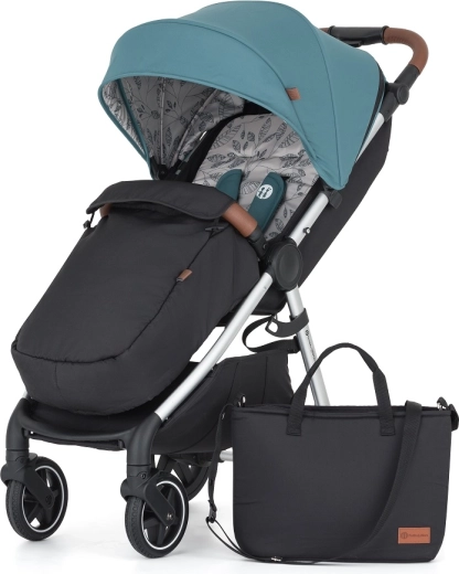 Αθλητικό καρότσι PETITE&MARS Royal3 με μαύρο σκελετό – Silver Ocean Blue