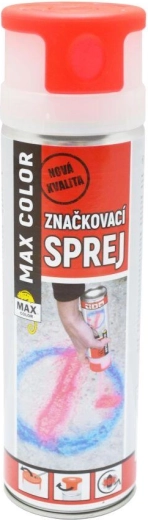 Σπρέι σήμανσης MAX COLOR 500 ml – φωσφορίζον κόκκινο