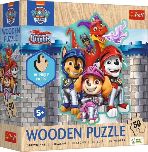 Ξύλινο παζλ Paw Patrol 50 κομμάτια
