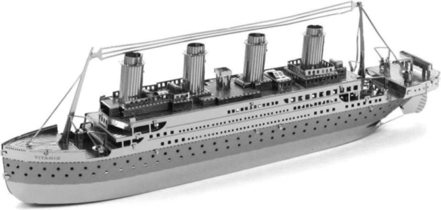 Ρεαλιστικό 3D μεταλλικό παζλ Titanic από τη Metal Earth