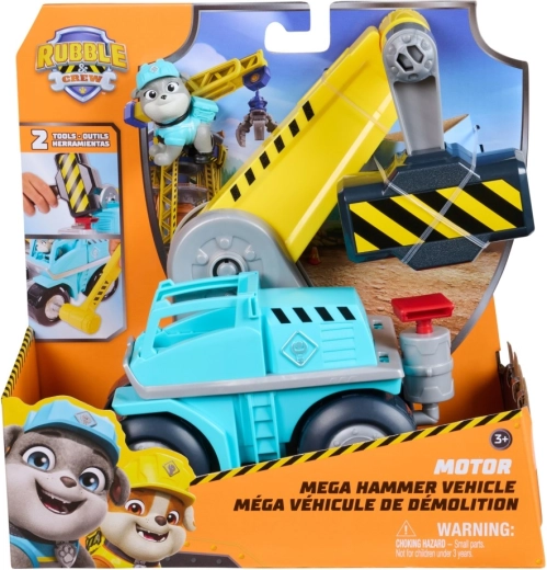 Rubble & Crew λειτουργικό κατασκευαστικό όχημα Motor – διαδραστικός γερανός με αξεσουάρ